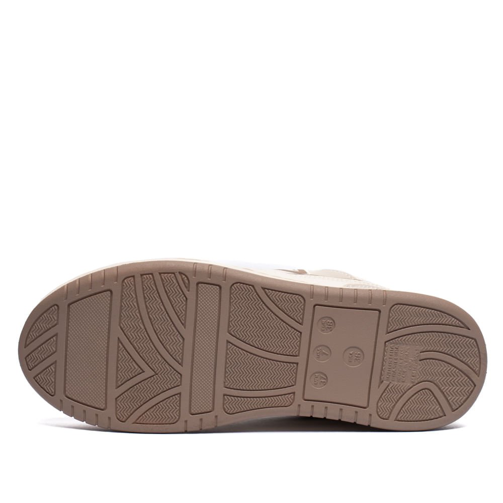 Tênis Feminino Via Marte Casual Napa Nobuck Off White/Bege Off White/Bege 2