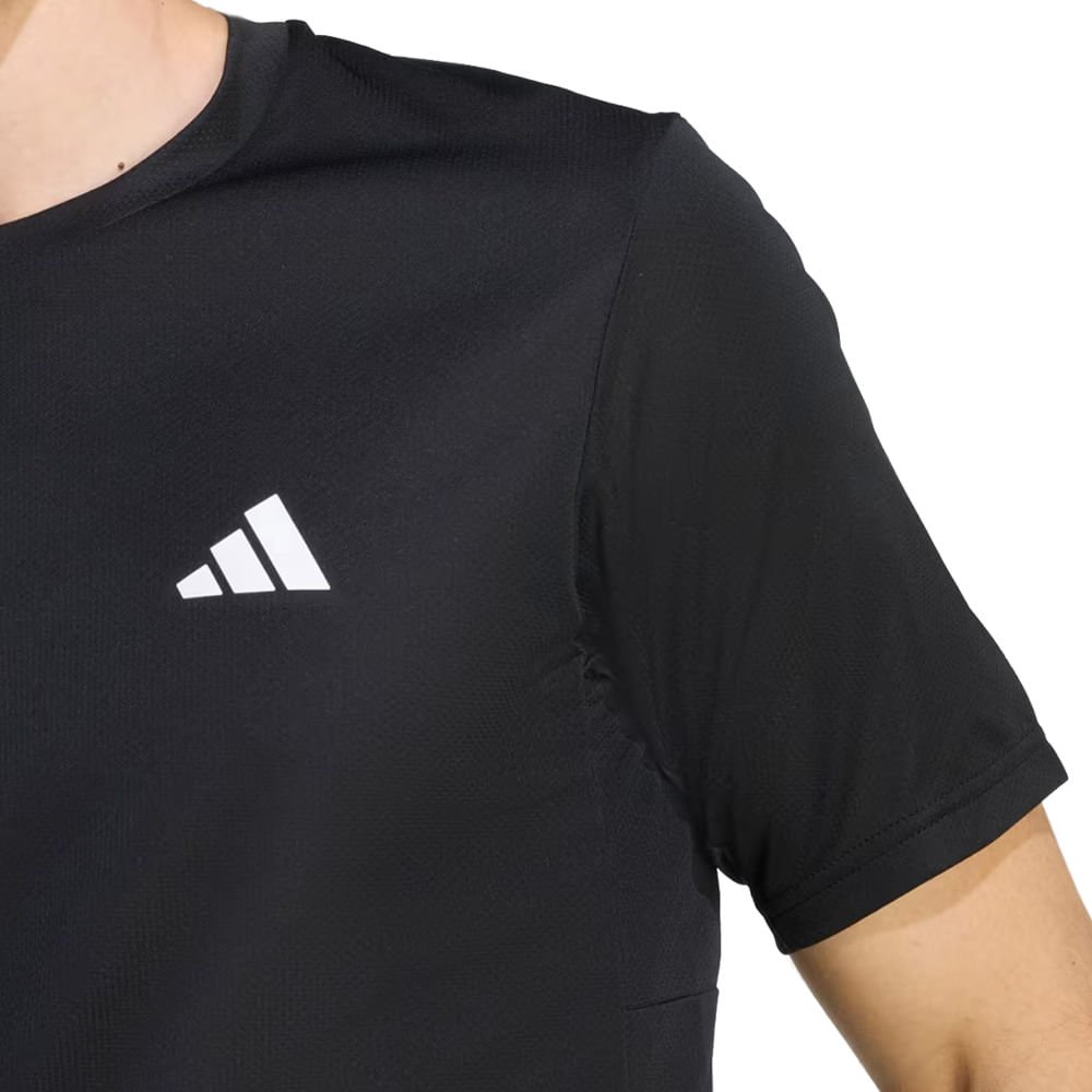 Camiseta Masculina Adidas We Base Treino Preto/Branco Preto 4