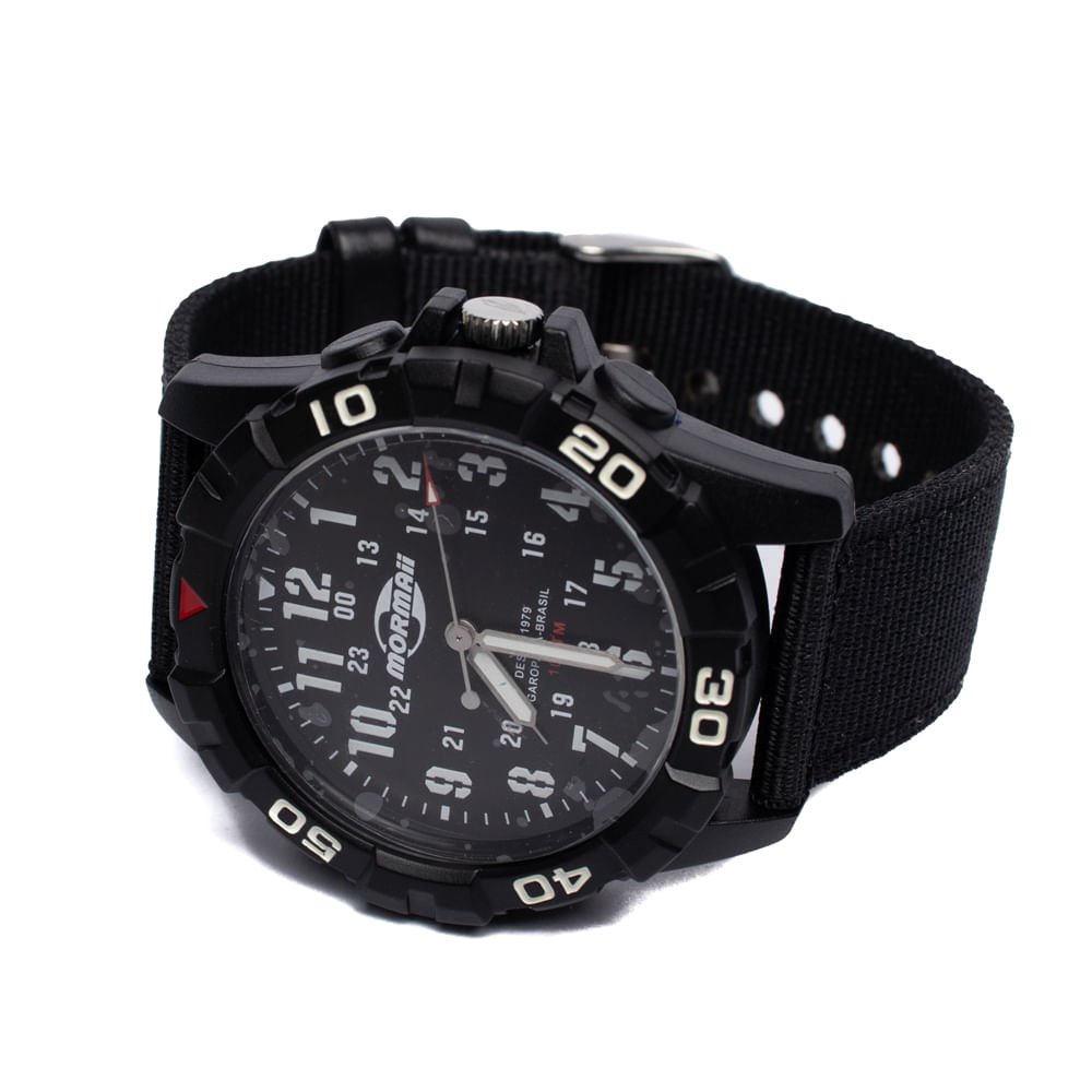 Relógio Masculino Mormaii MOPC21JALM/6P Analógico Preto Preto 2