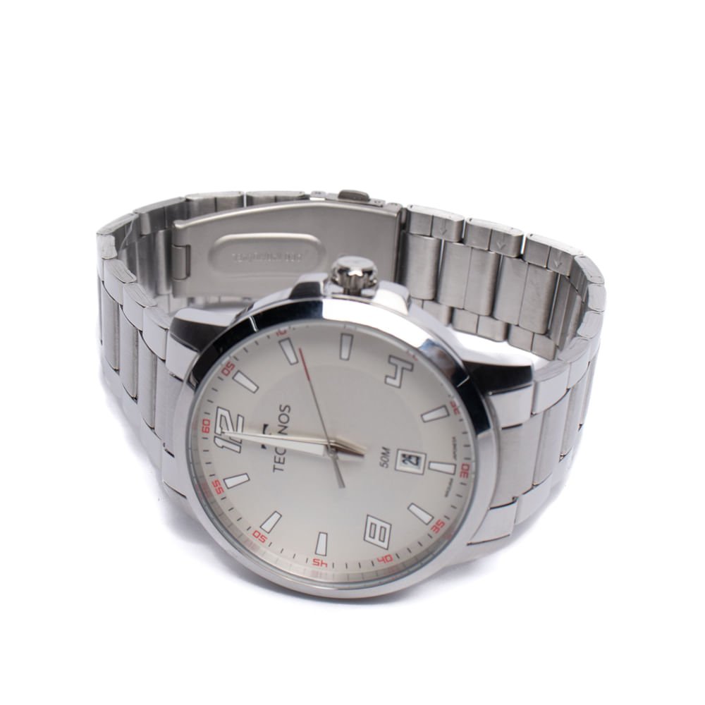 Relógio Masculino Technos 2315LAY/1B Racer Esportivo Prata Prata 3