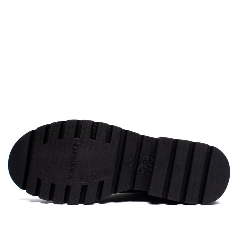 Coturno Feminino Via Marte Napa Floater Metalizado Preto Preto 2