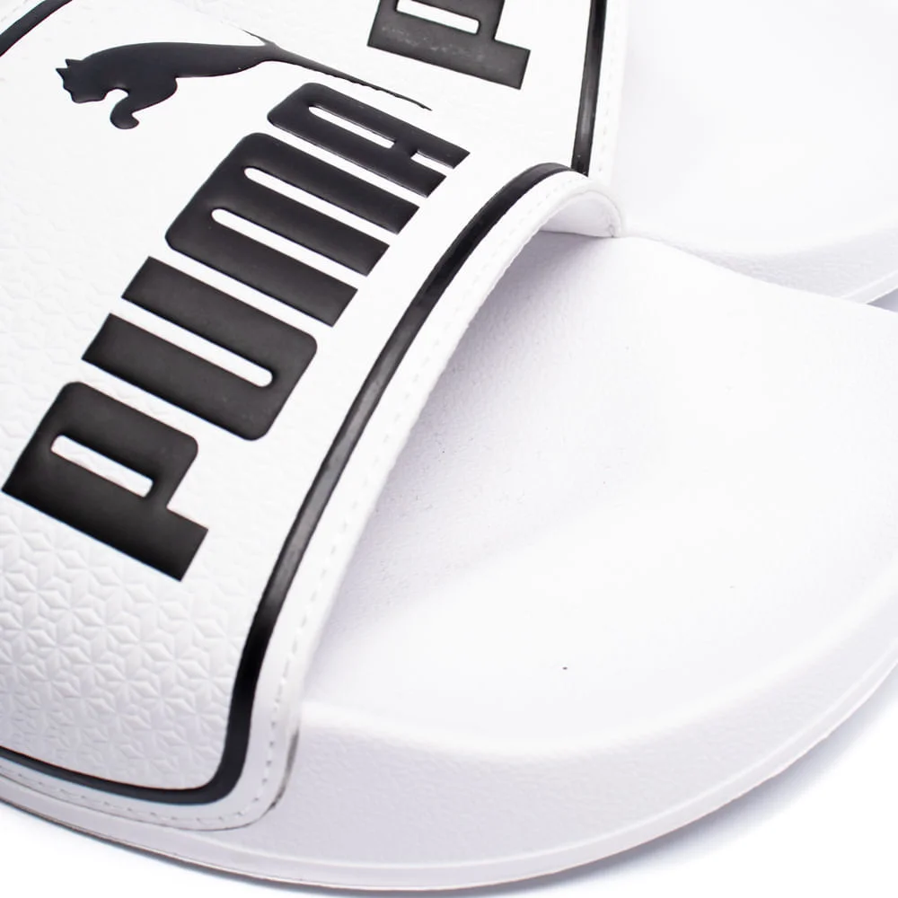 Chinelo Masculino Puma Leadcat 2.0 Slide Branco/preto Branco 4