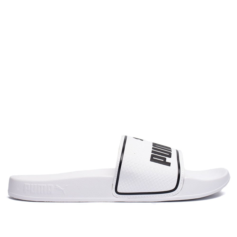 Chinelo Masculino Puma Leadcat 2.0 Slide Branco/preto Branco 2