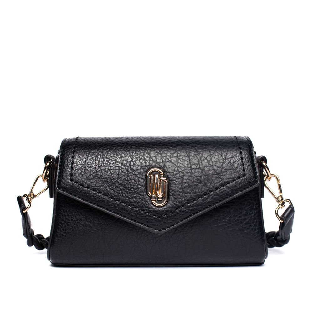 Bolsa Feminina WJ Clutch Pequena Preto