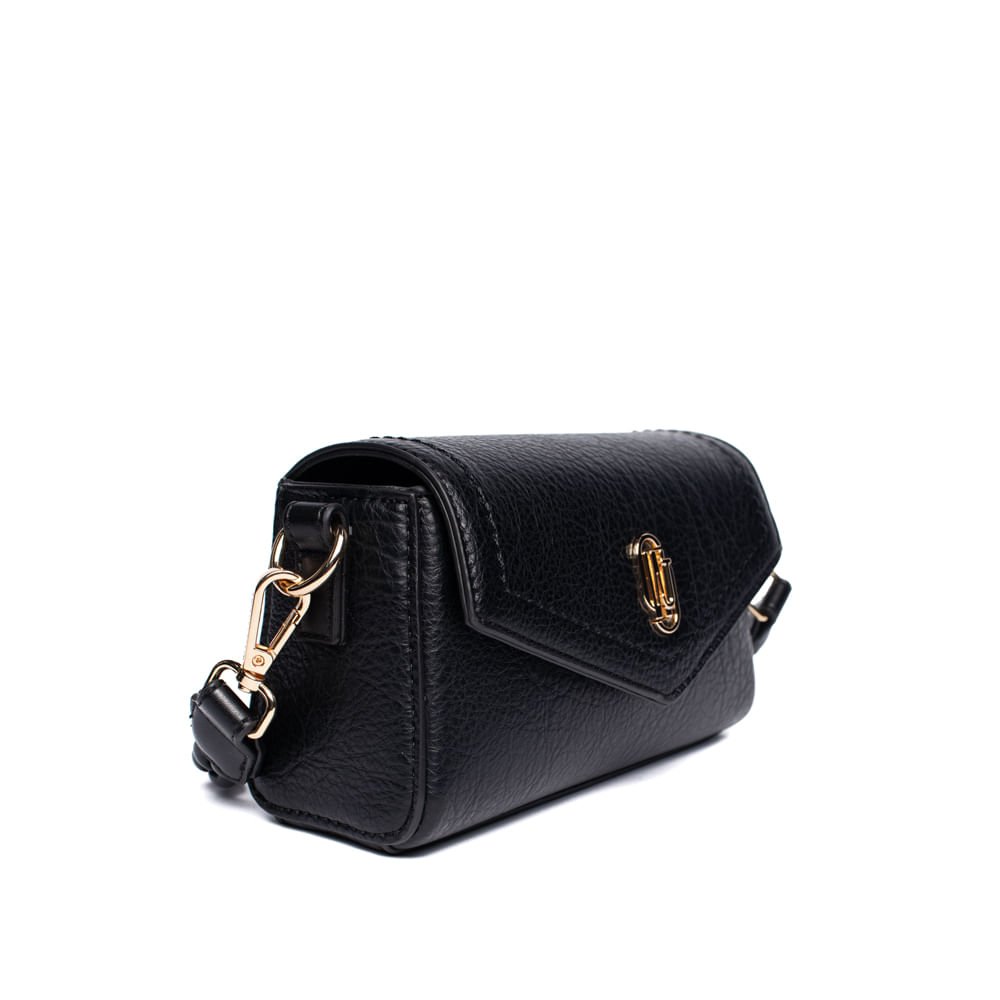 Bolsa Feminina WJ Clutch Pequena Preto Preto 3