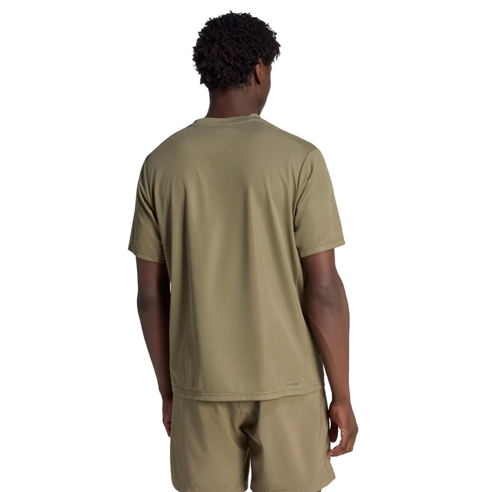 Camiseta Masculina Adidas Workout Climacool Essentials Musgo Musgo 2