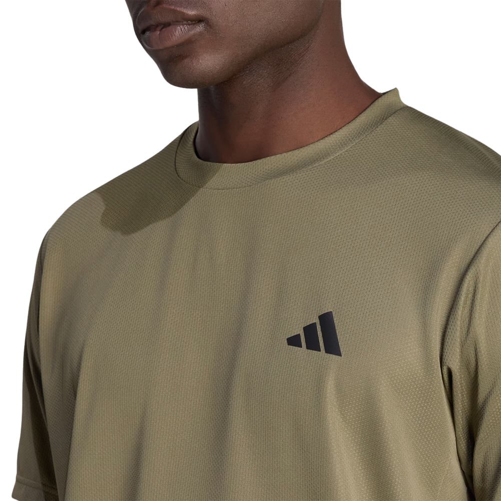 Camiseta Masculina Adidas Workout Climacool Essentials Musgo Musgo 3