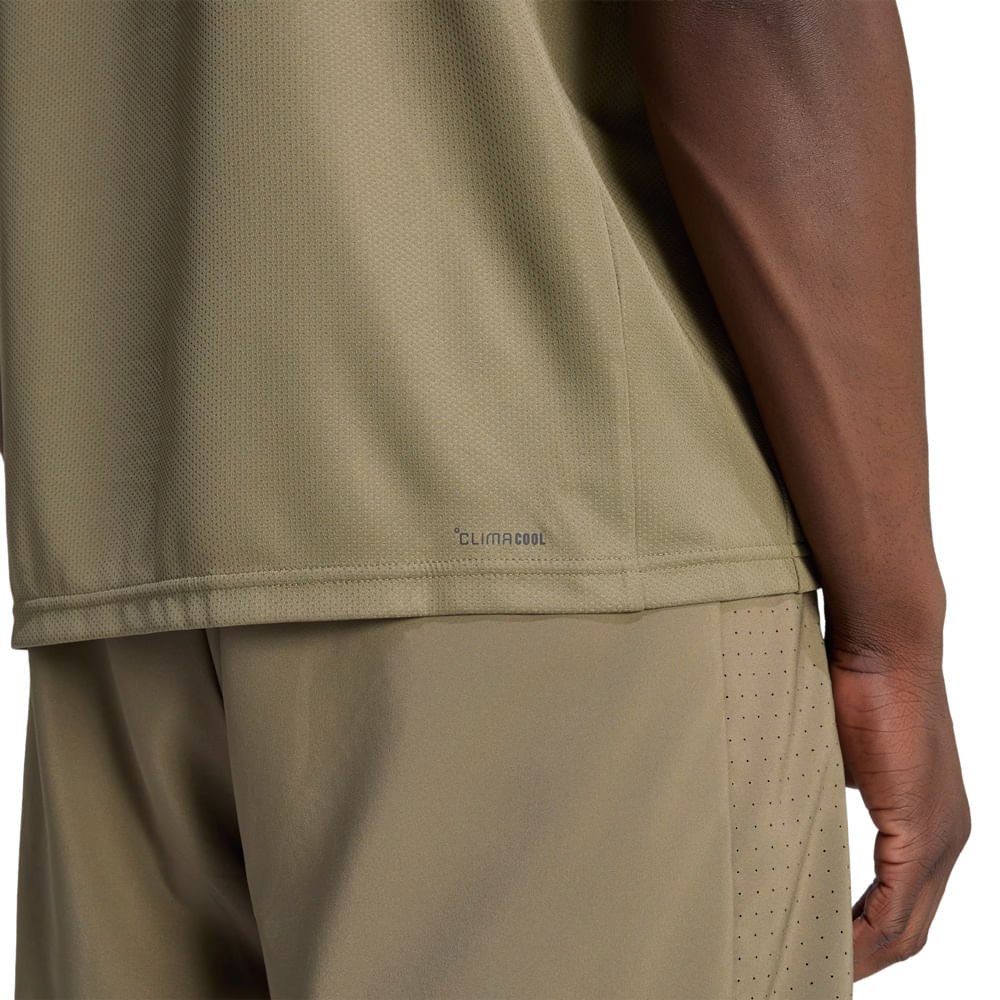 Camiseta Masculina Adidas Workout Climacool Essentials Musgo Musgo 4