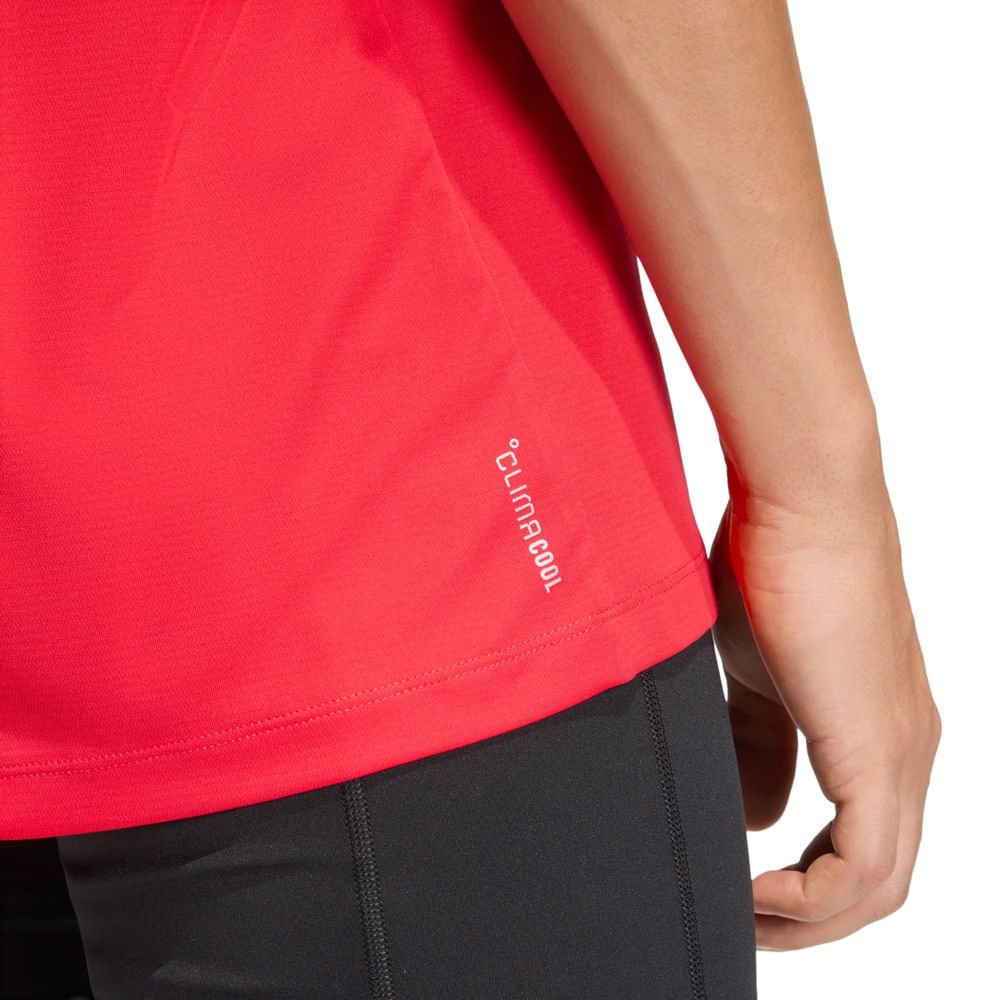 Camiseta Masculina Adidas Climacool Esporte Vermelho Vermelho 4