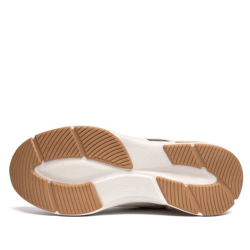 Tênis Feminino Modare Casual Gel Tech Branco/Café Branco 2