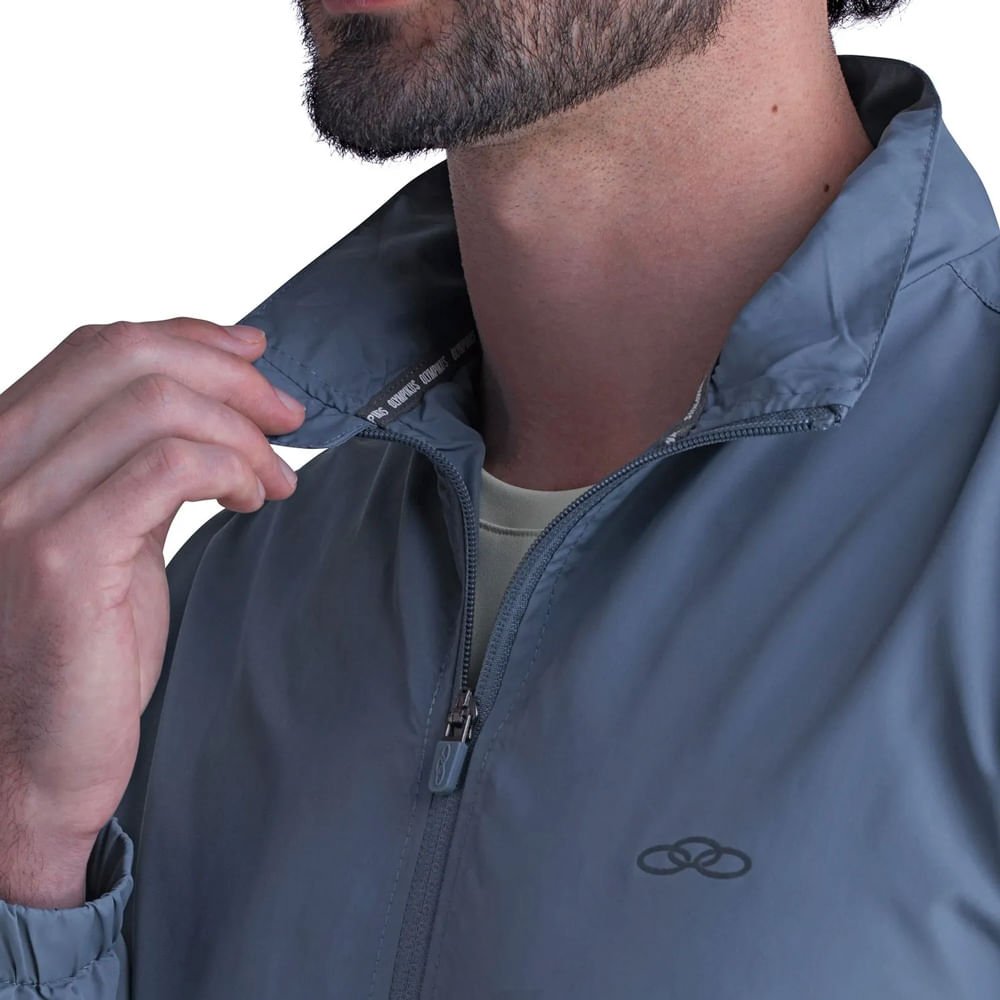 Jaqueta Masculina Olympikus Refletivo Corta Vento Azul Azul 3