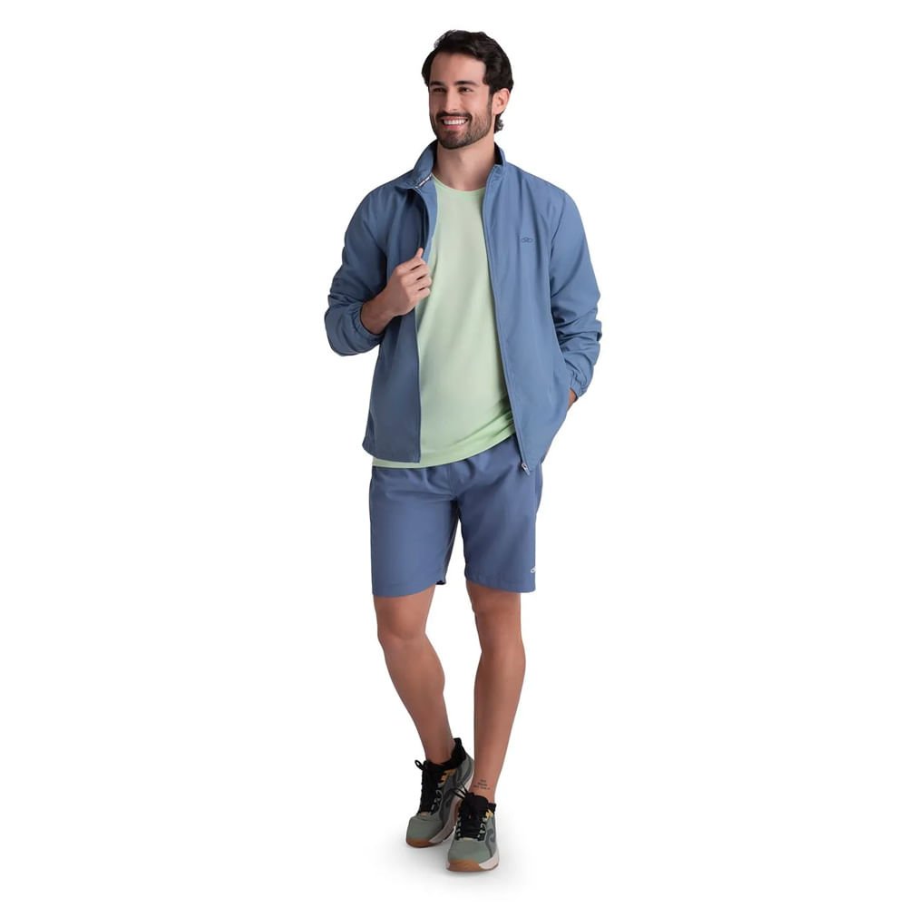 Jaqueta Masculina Olympikus Refletivo Corta Vento Azul Azul 5