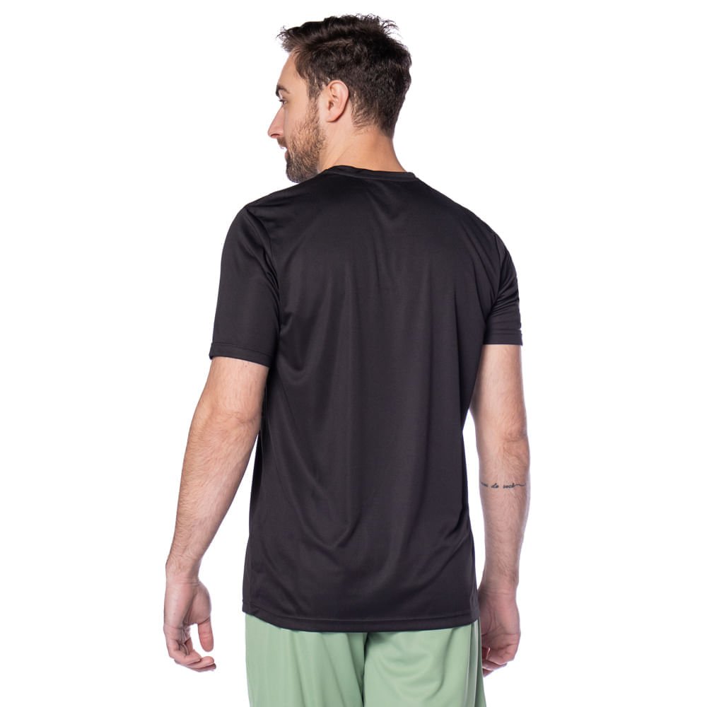 Camiseta Masculina Olympikus Essential Manga Curta Preto Preto 2