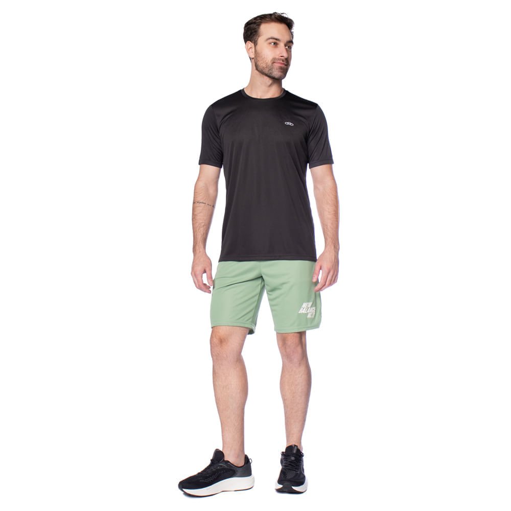 Camiseta Masculina Olympikus Essential Manga Curta Preto Preto 4