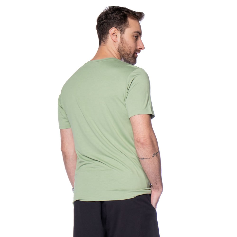 Camiseta Masculina New Balance Active Logo Verde Verde 2