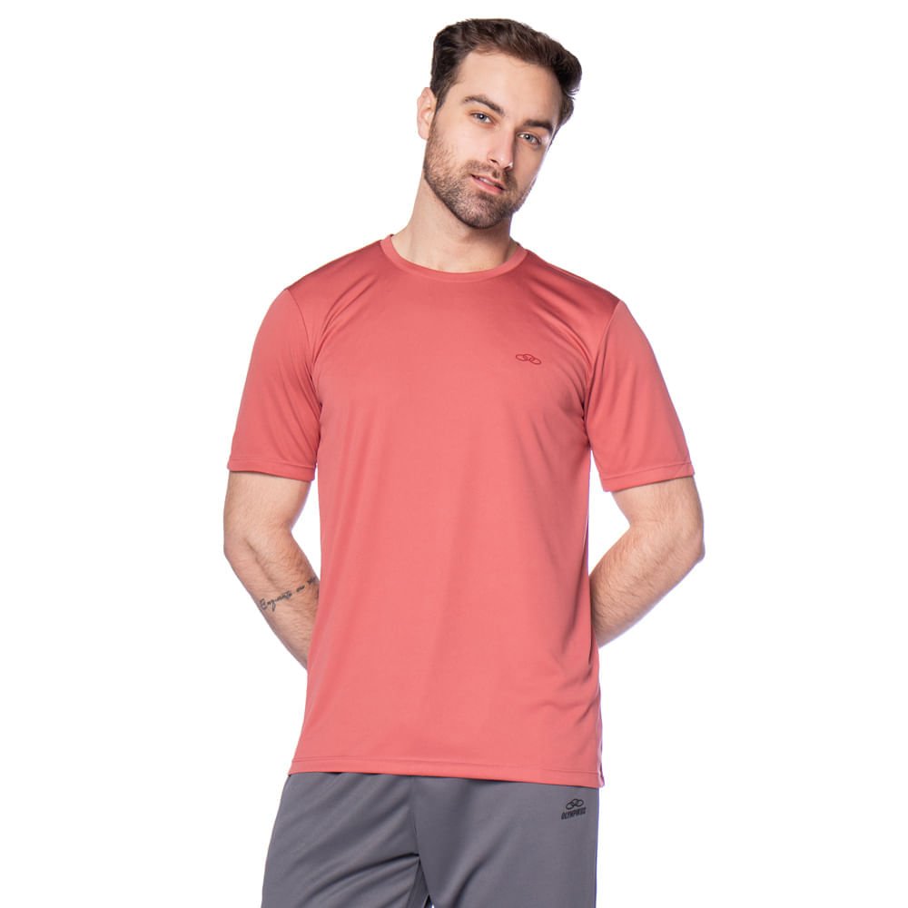 Camiseta Masculina Olympikus Essential Manga Curta Vermelho