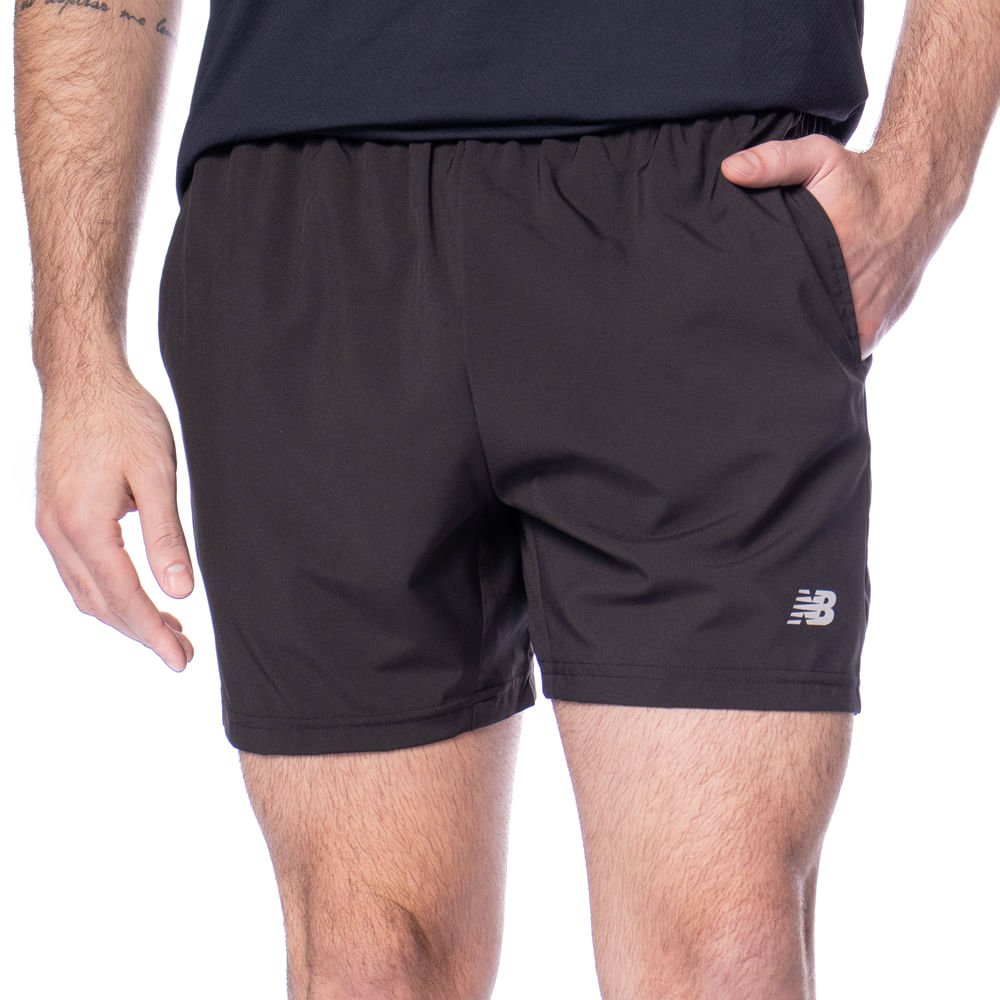 Short Masculino New Balance Essentials Esportivo Preto