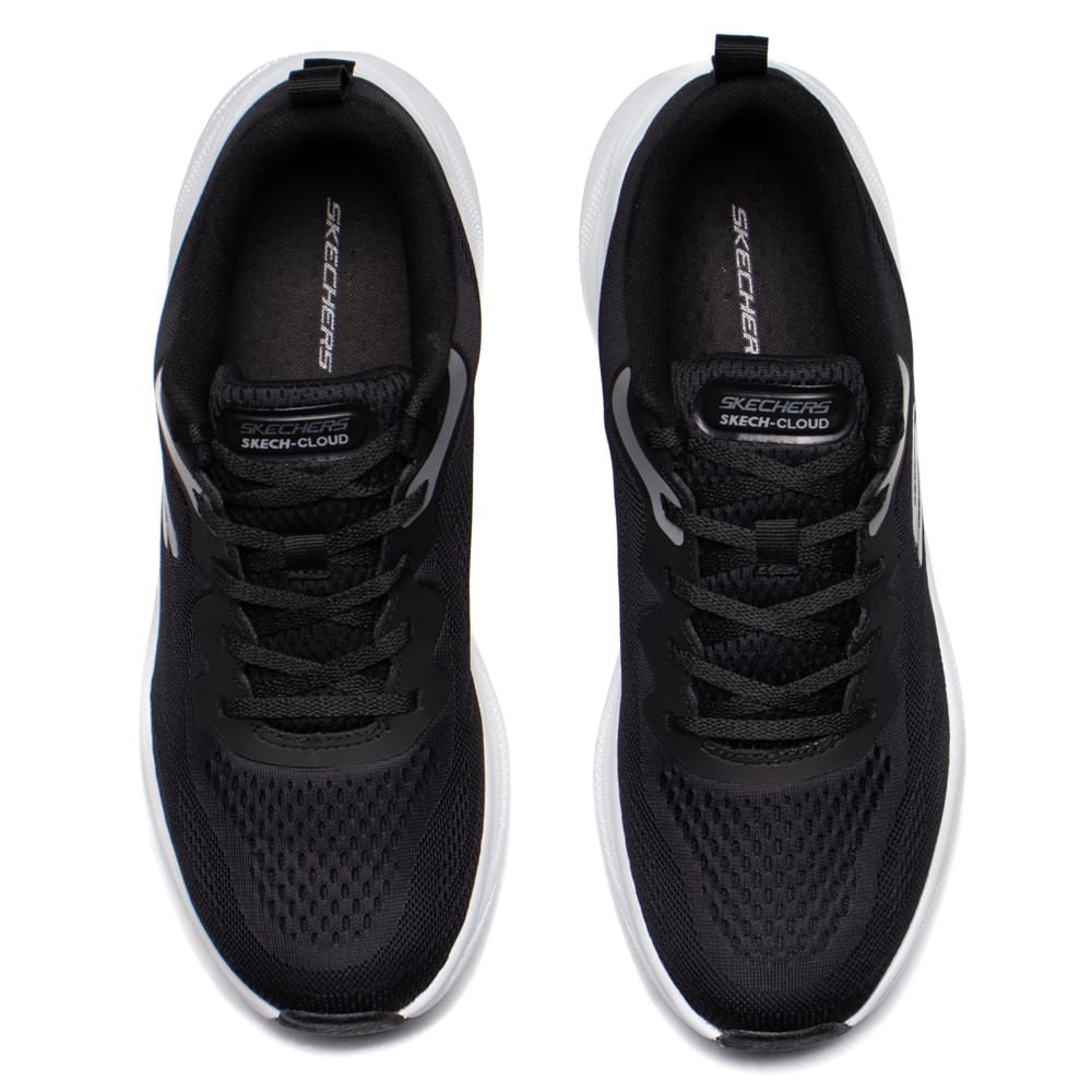 Tênis Masculino Skechers Skech Cloud Esportivo Preto Preto 4