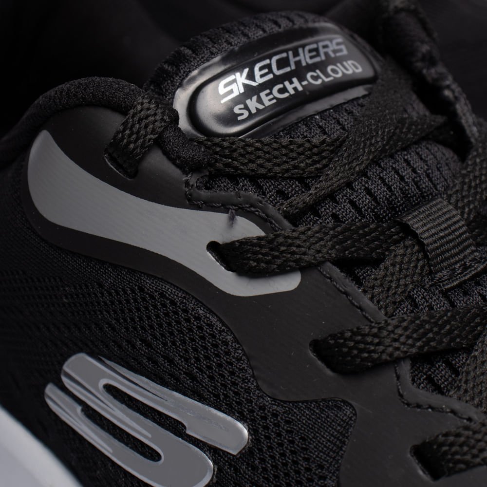Tênis Masculino Skechers Skech Cloud Esportivo Preto Preto 5