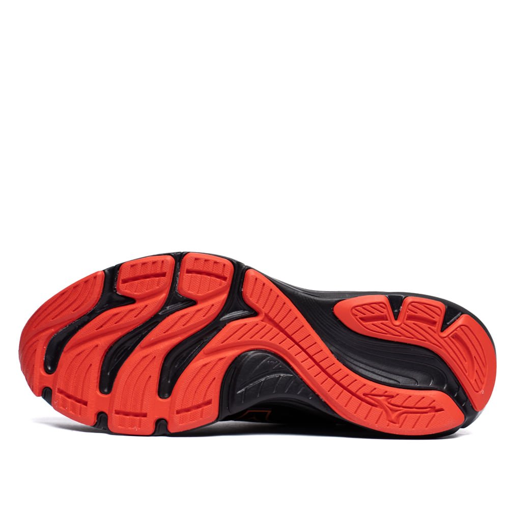 Tênis Masculino Mizuno Jet 8 Esportivo Preto/Vermelho Preto/Vermelho 2