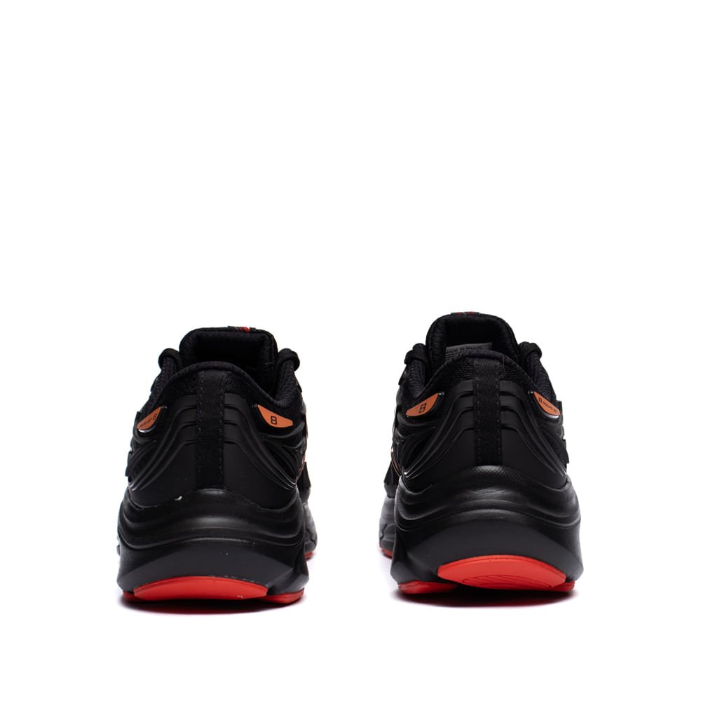 Tênis Masculino Mizuno Jet 8 Esportivo Preto/Vermelho Preto/Vermelho 3