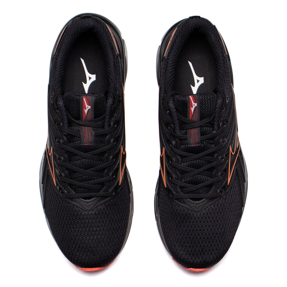 Tênis Masculino Mizuno Jet 8 Esportivo Preto/Vermelho Preto/Vermelho 4