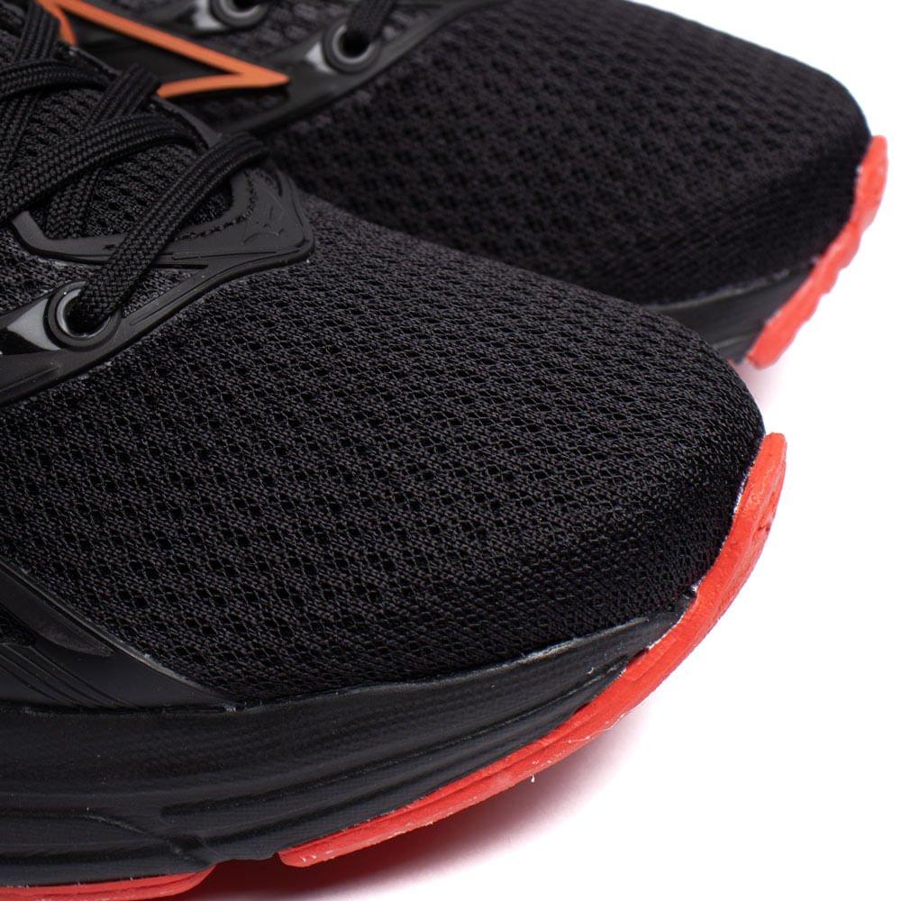 Tênis Masculino Mizuno Jet 8 Esportivo Preto/Vermelho Preto/Vermelho 6