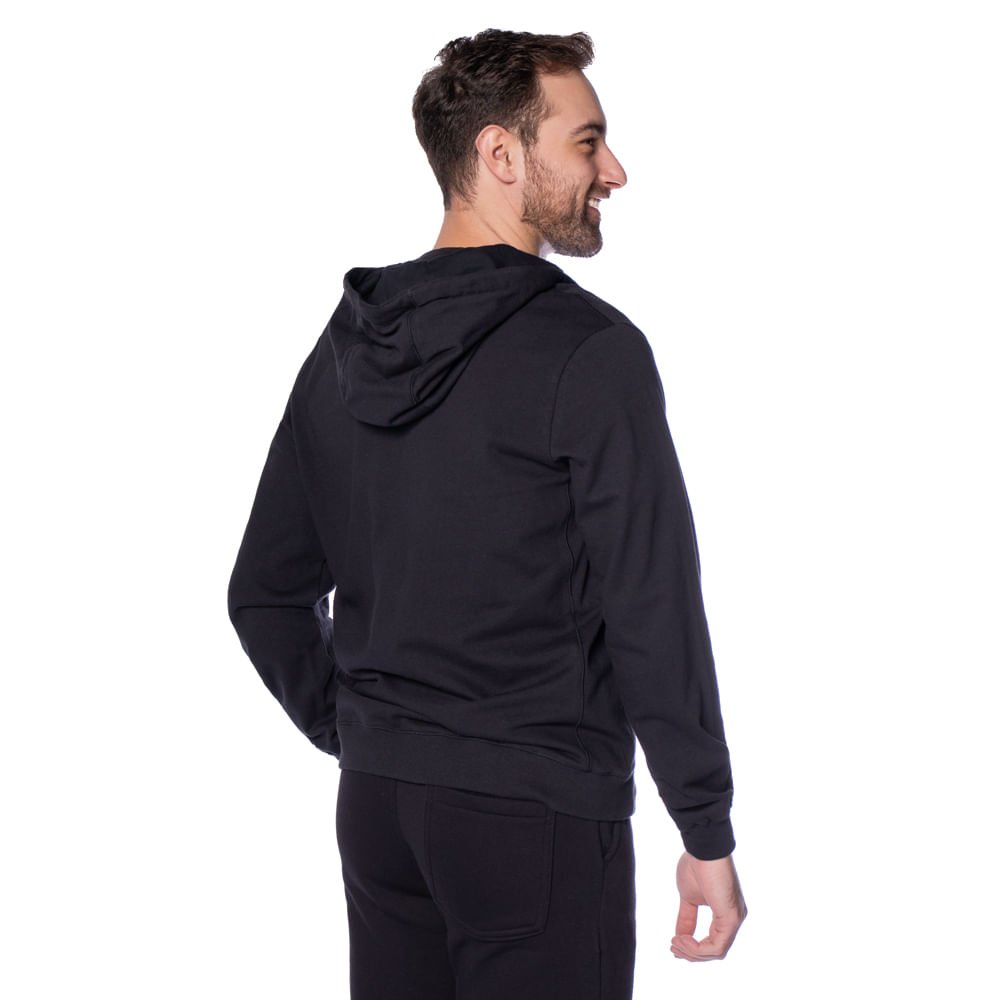 Jaqueta Masculina Fila Heritage Essential II Preto/Branco Preto 2