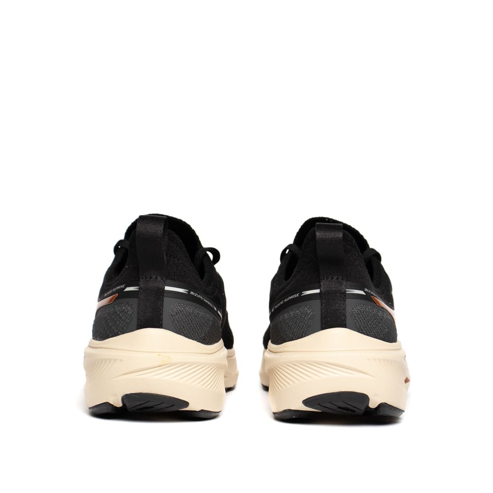 Tênis Feminino Mizuno Sunrise Mesh Preto/Dourado Preto 3