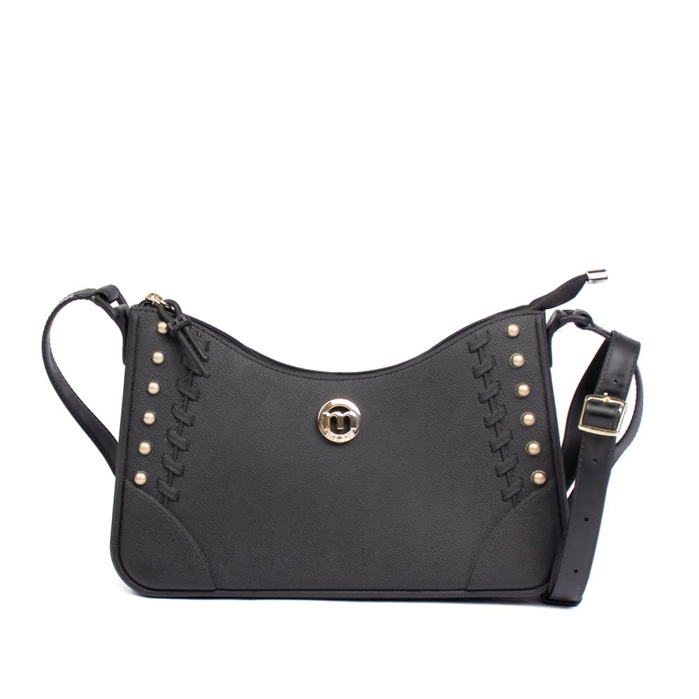 Bolsa Feminina Moleca Transversal Pequena PVC Preto