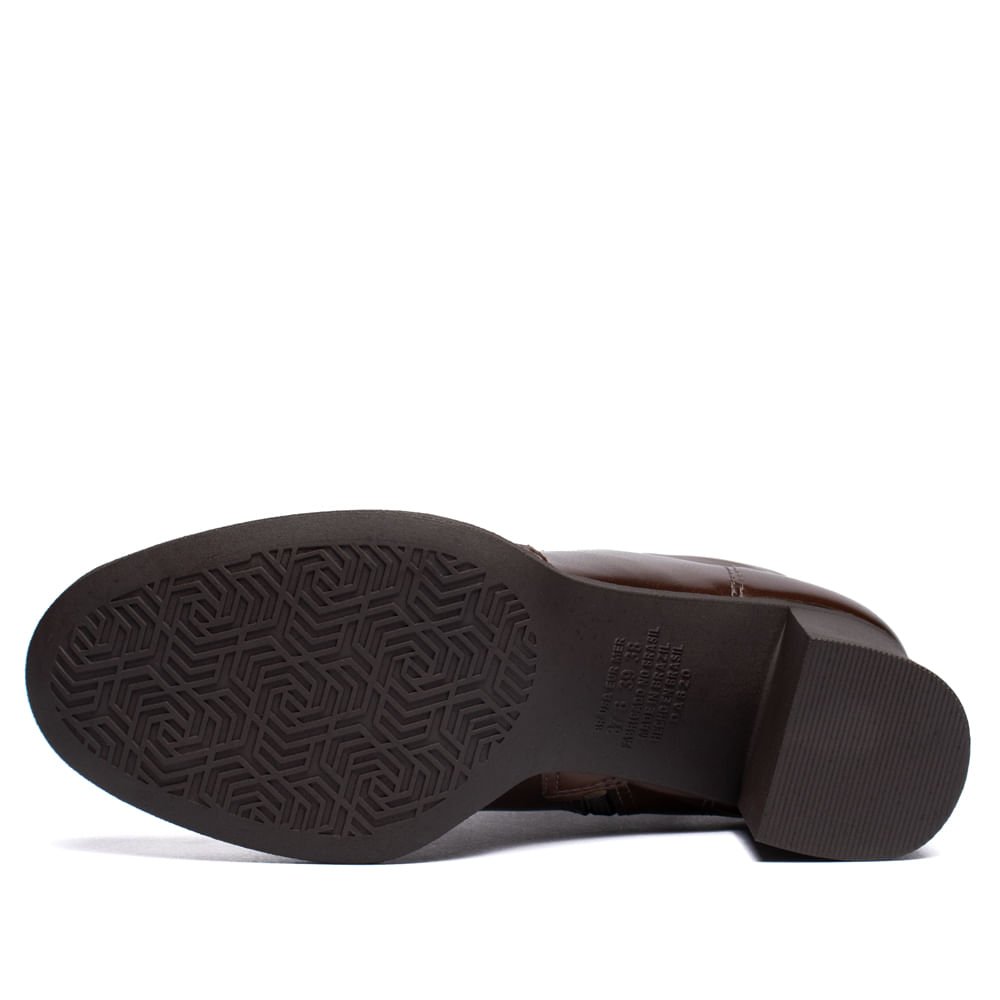 Bota Feminina Dakota Cano Curto Marrom Marrom 2
