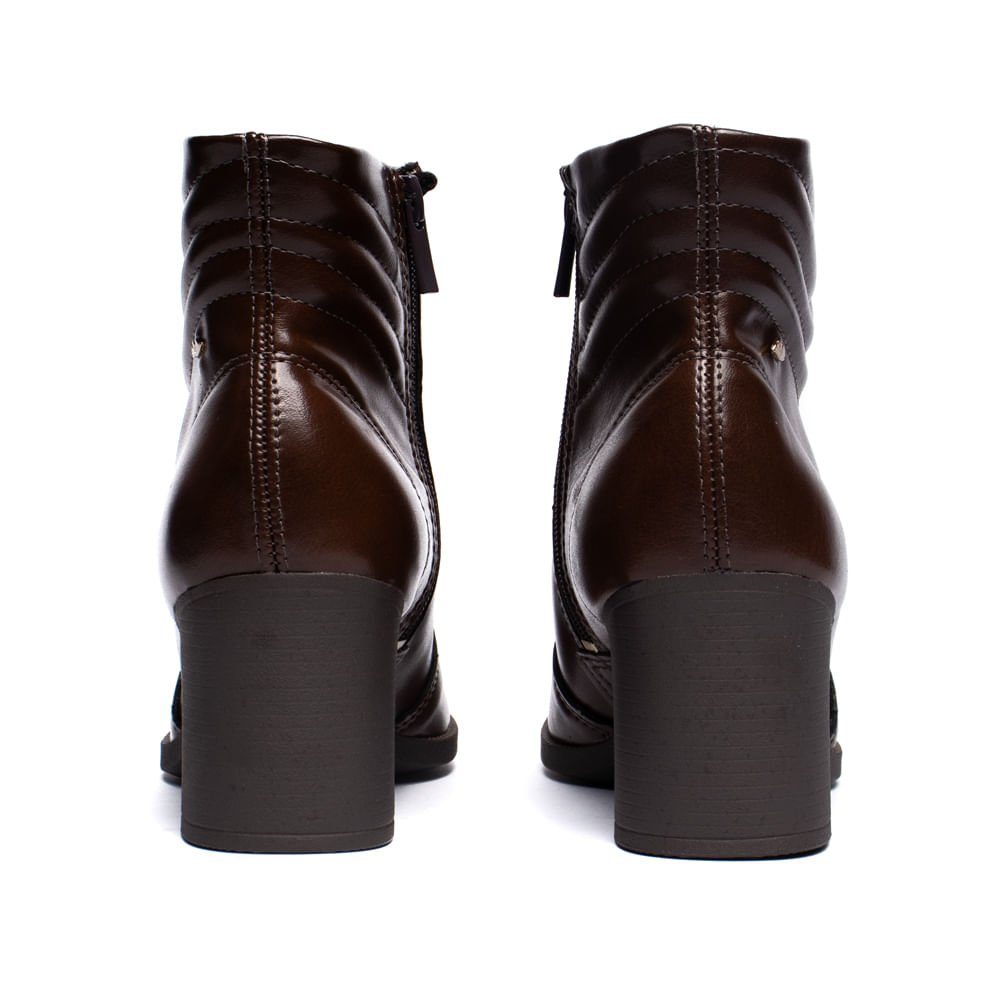 Bota Feminina Dakota Cano Curto Marrom Marrom 3