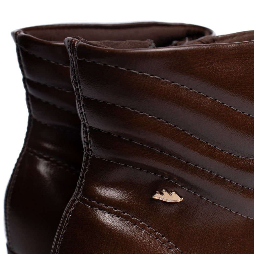Bota Feminina Dakota Cano Curto Marrom Marrom 5