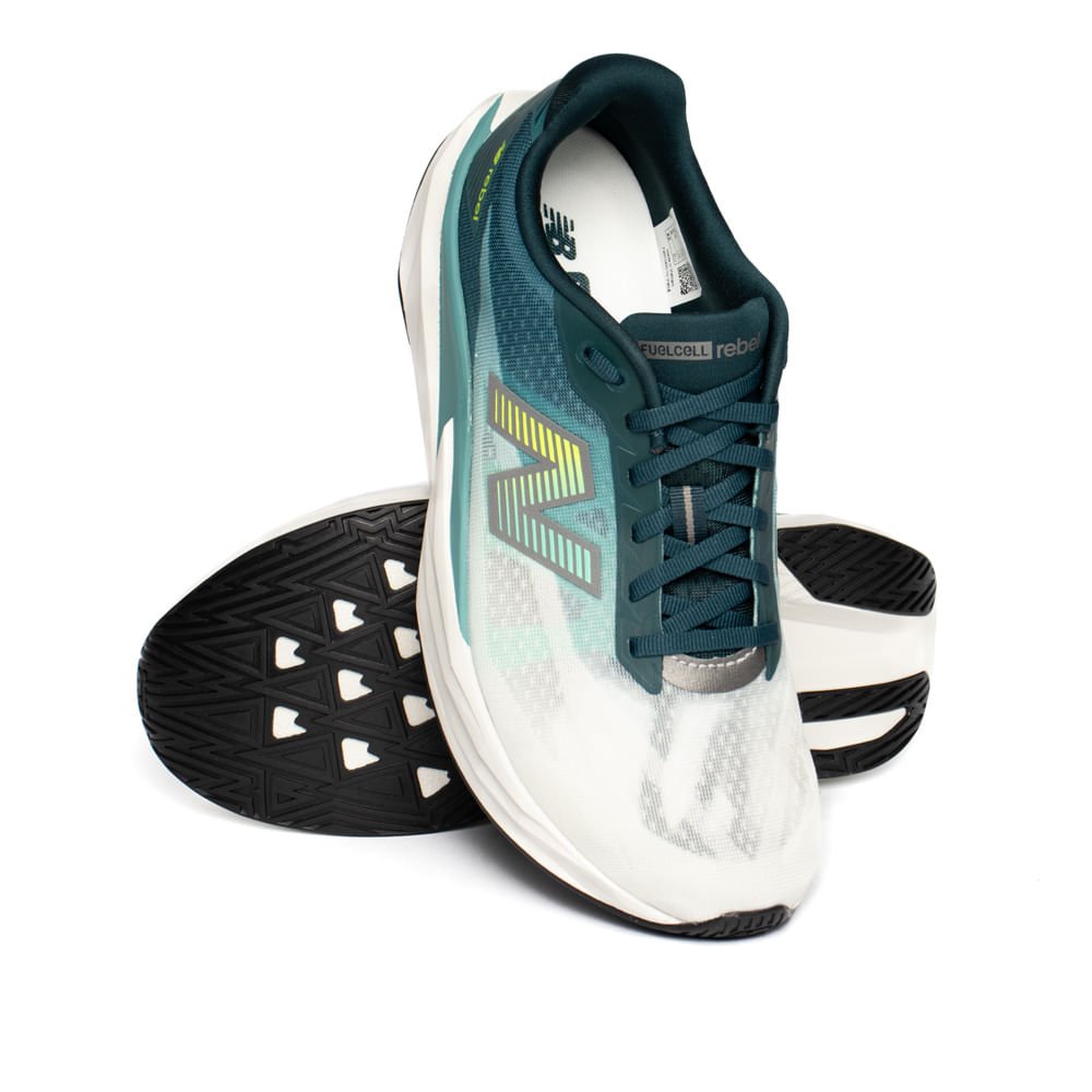 Tênis Masculino New Balance FuelCell Rebel V5 Verde/Branco Verde/branco 5