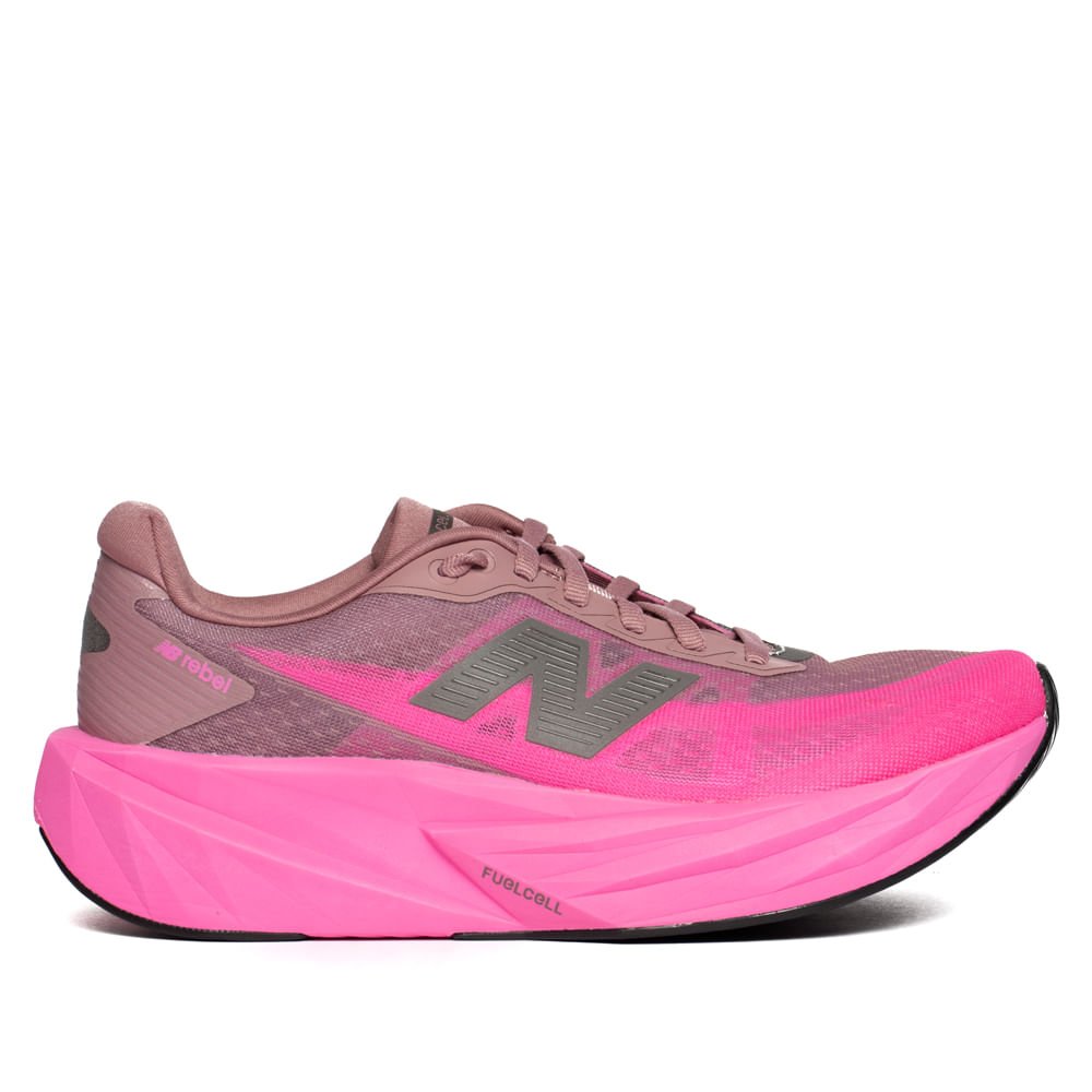 Tênis Feminino New Balance FuelCell Rebel V5 Rosa Neon