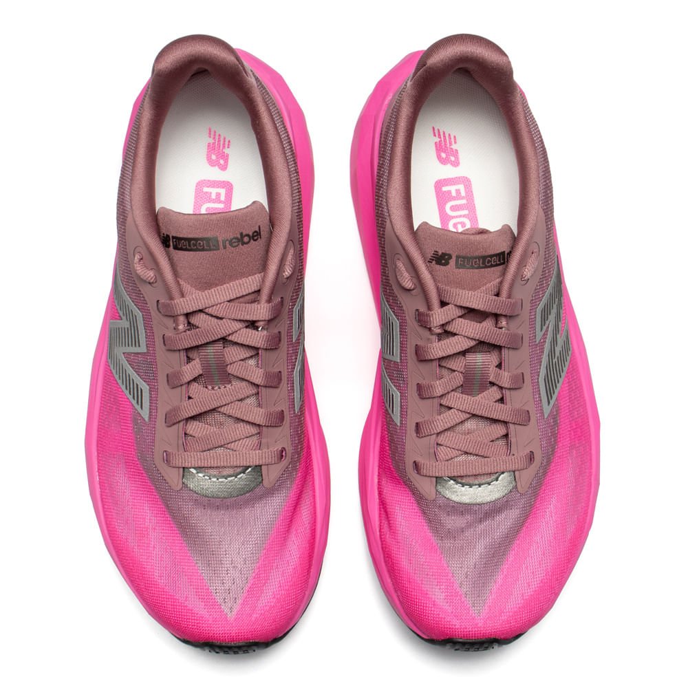 Tênis Feminino New Balance FuelCell Rebel V5 Rosa Neon Rosa Neon 4