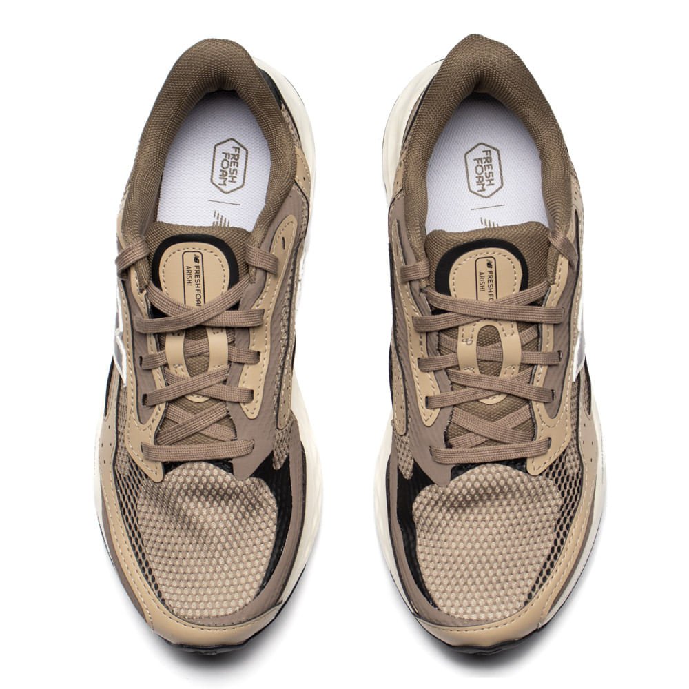 Tênis Masculino New Balance Fresh Foam Arishi V4 Marrom/Bege Marrom/Bege 4