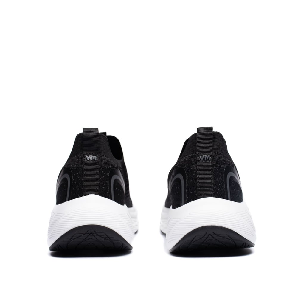 Tênis Feminino Via Marte Slip-On Tech Knit Preto Preto 3