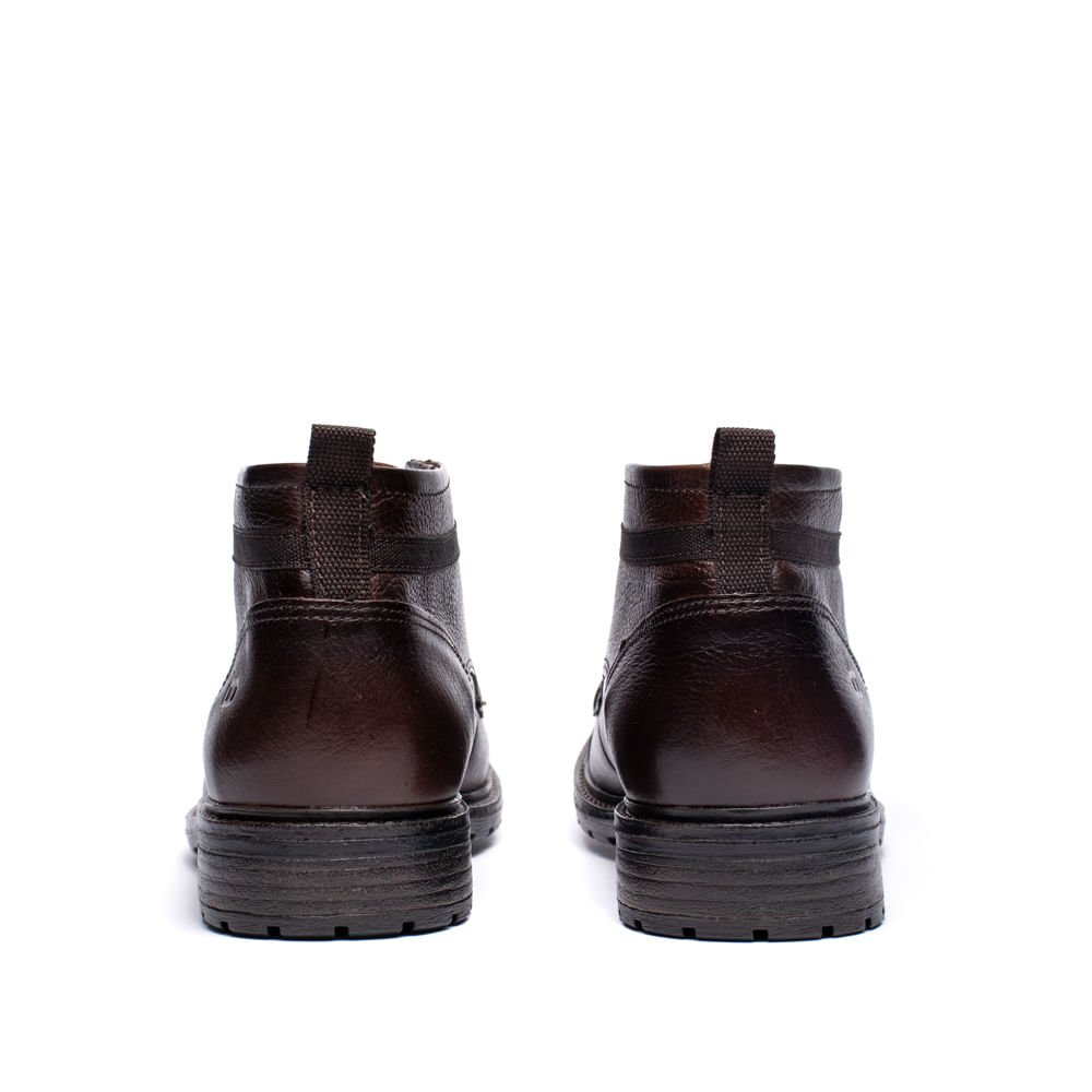 Bota Masculina Democrata Astro Cano Curto Marrom Escuro Marrom Escuro 3