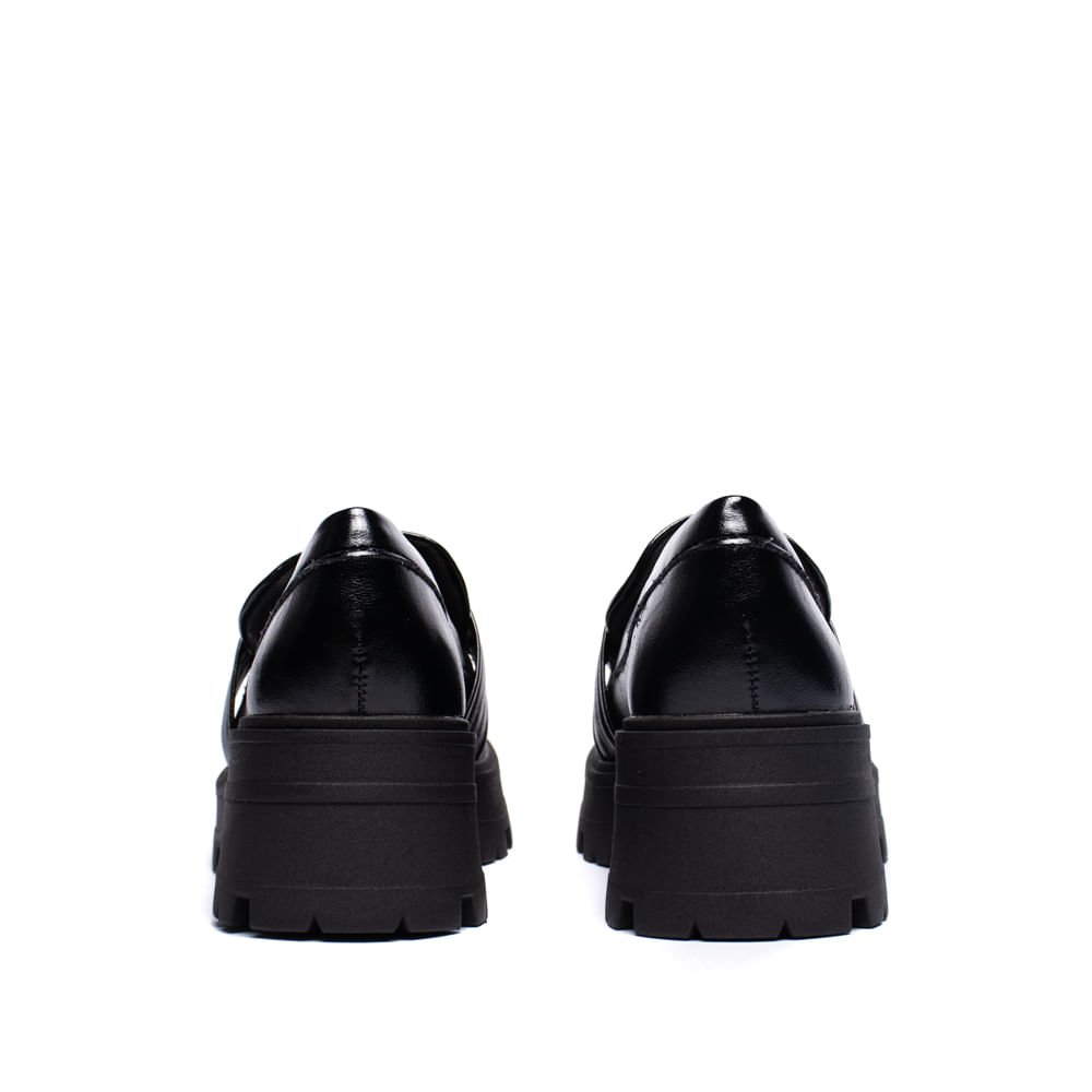 Mocassim Feminino Dakota Napa Tratorado Verniz Preto Preto 3
