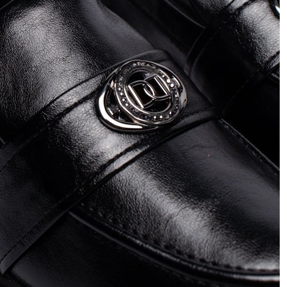 Mocassim Feminino Dakota Napa Tratorado Verniz Preto Preto 5
