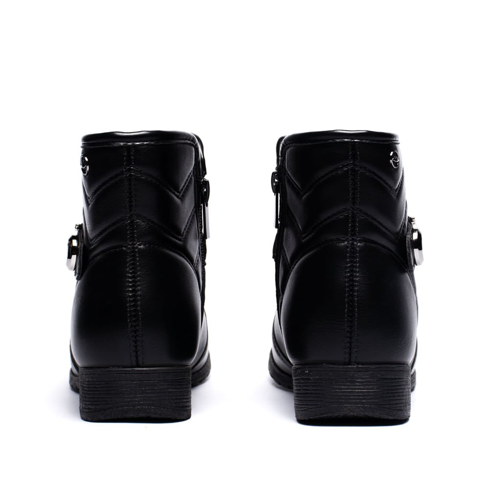 Bota Feminina Dakota Cano Curto Napa Casual Preto Preto 3