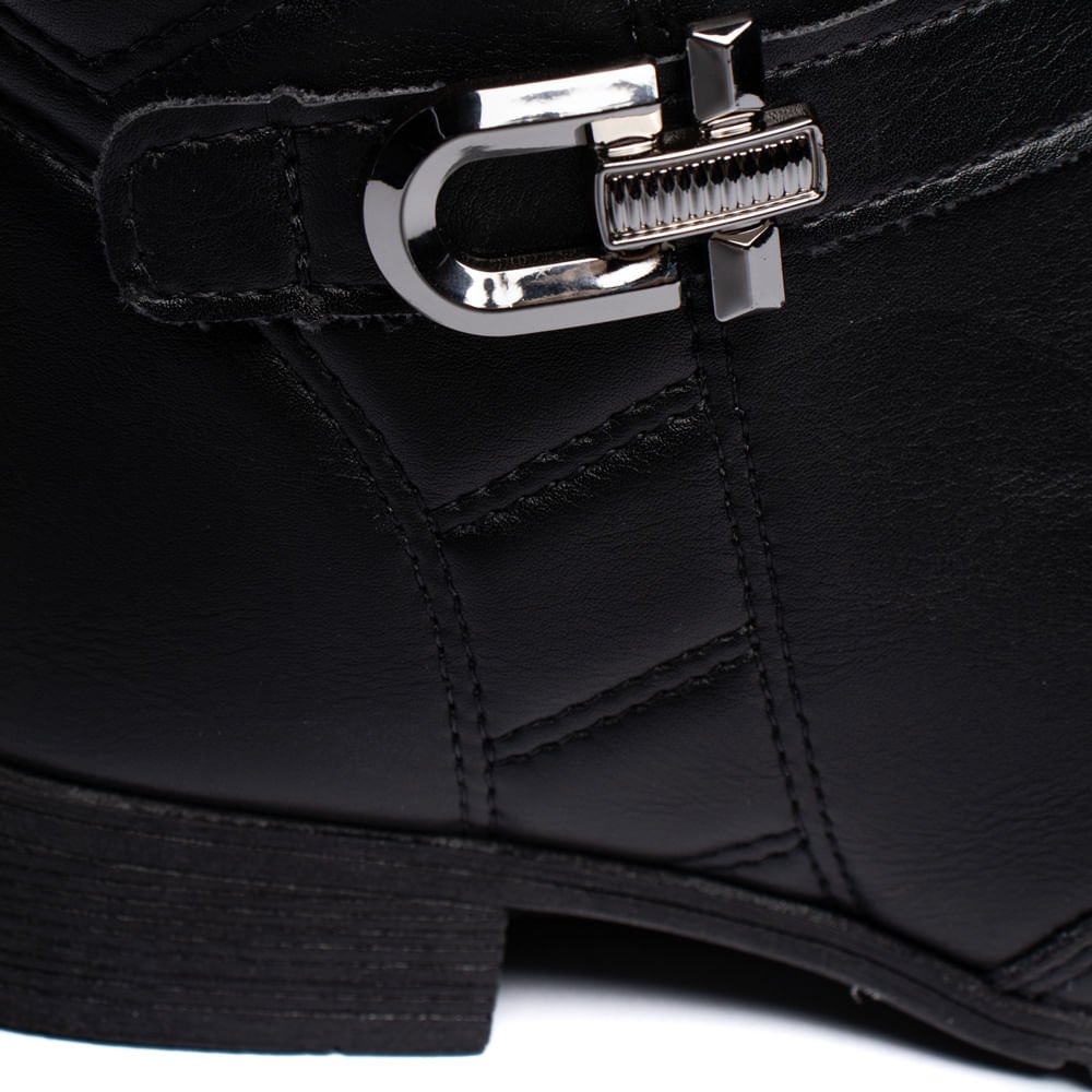 Bota Feminina Dakota Cano Curto Napa Casual Preto Preto 5