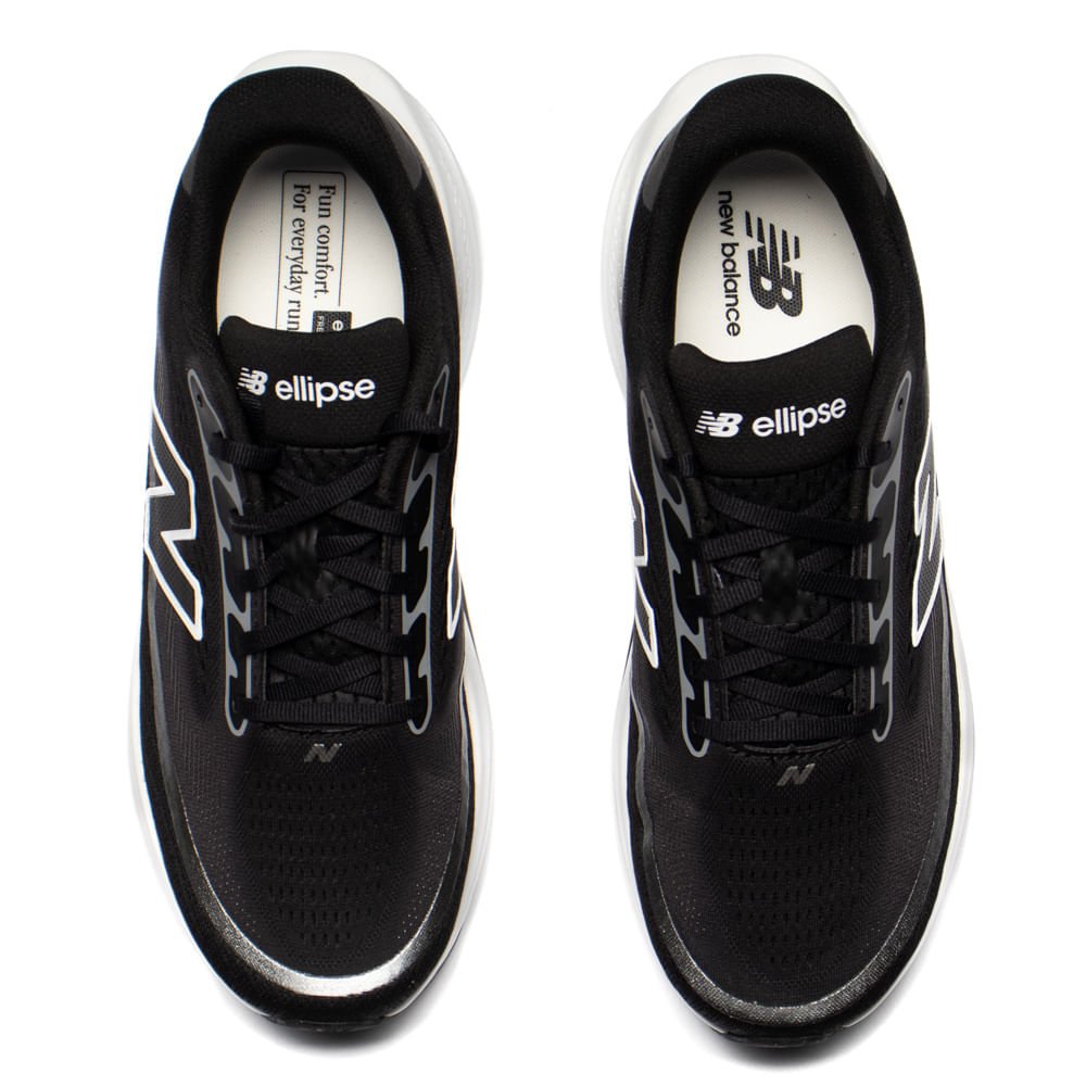 Tênis Masculino New Balance Ellipse Fresh Foam Preto/Branco Preto 4