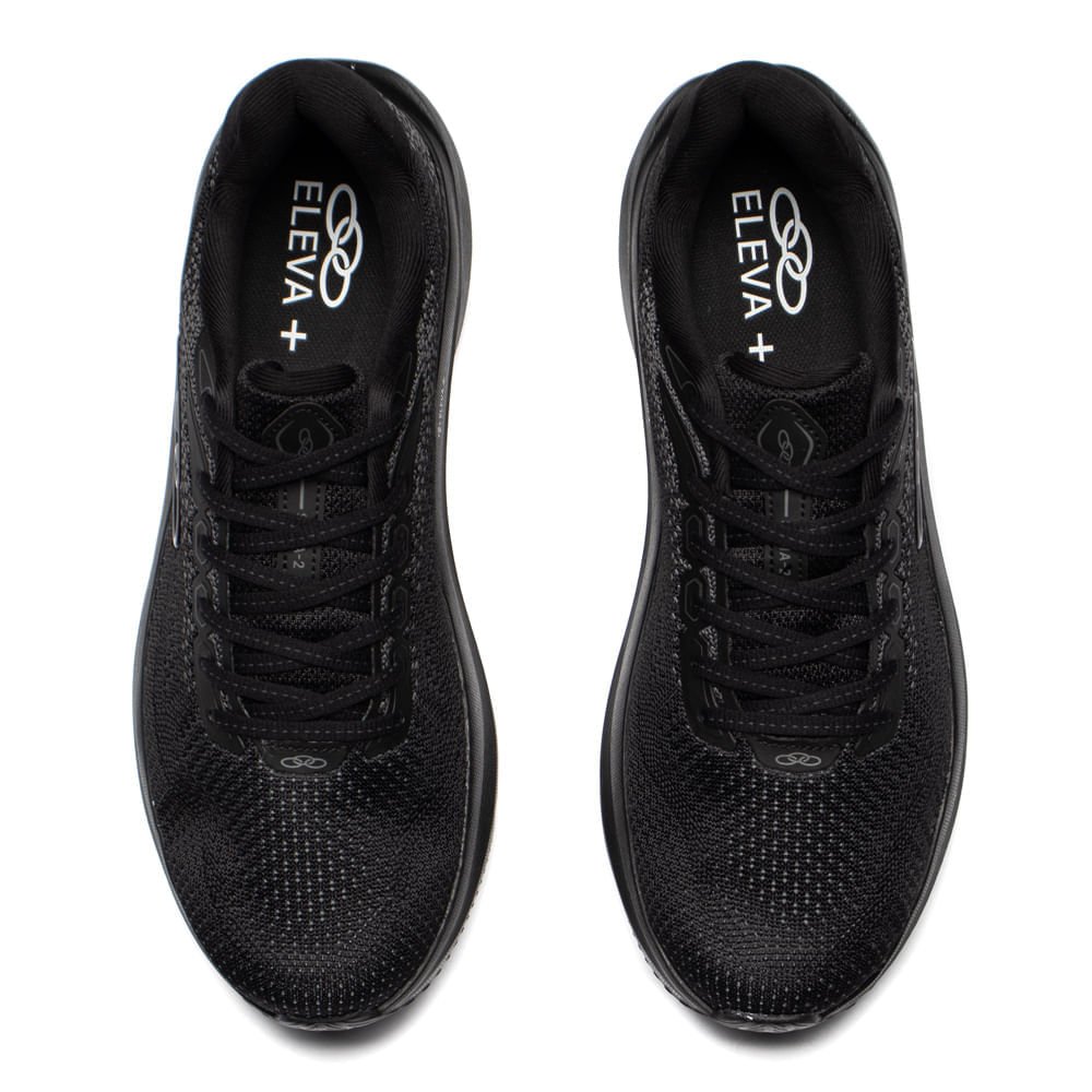 Tênis Masculino Olympikus Soma 2 Knit Caminhada Preto/Cinza Preto 4