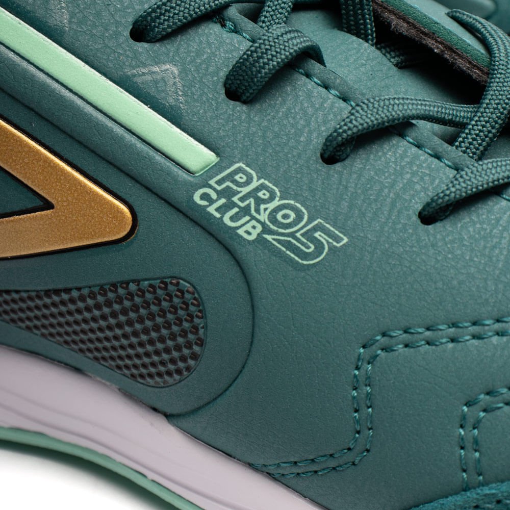 Chuteira Futsal Umbro Pro 5 Bump Club Verde/Dourado Verde/Dourado 5