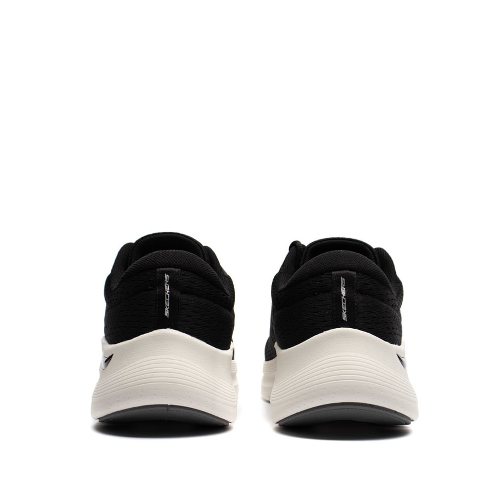 Tênis Masculino Skechers Arch Fit Caminhada Preto/Branco Preto 3