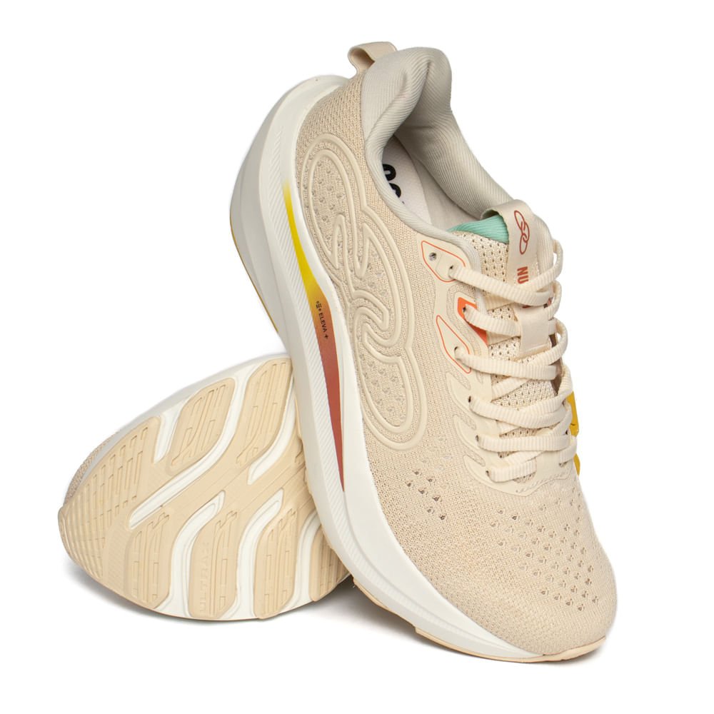 Tênis Feminino Olympikus Nuvem Hypersox Bege/Multicolor Bege 6