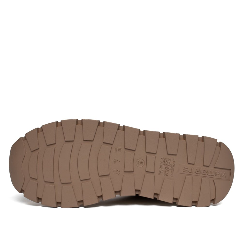 Tênis Feminino Via Marte Flatform Camurça Marrom Claro Marrom 2