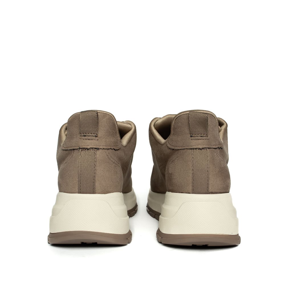 Tênis Feminino Via Marte Flatform Camurça Marrom Claro Marrom 3